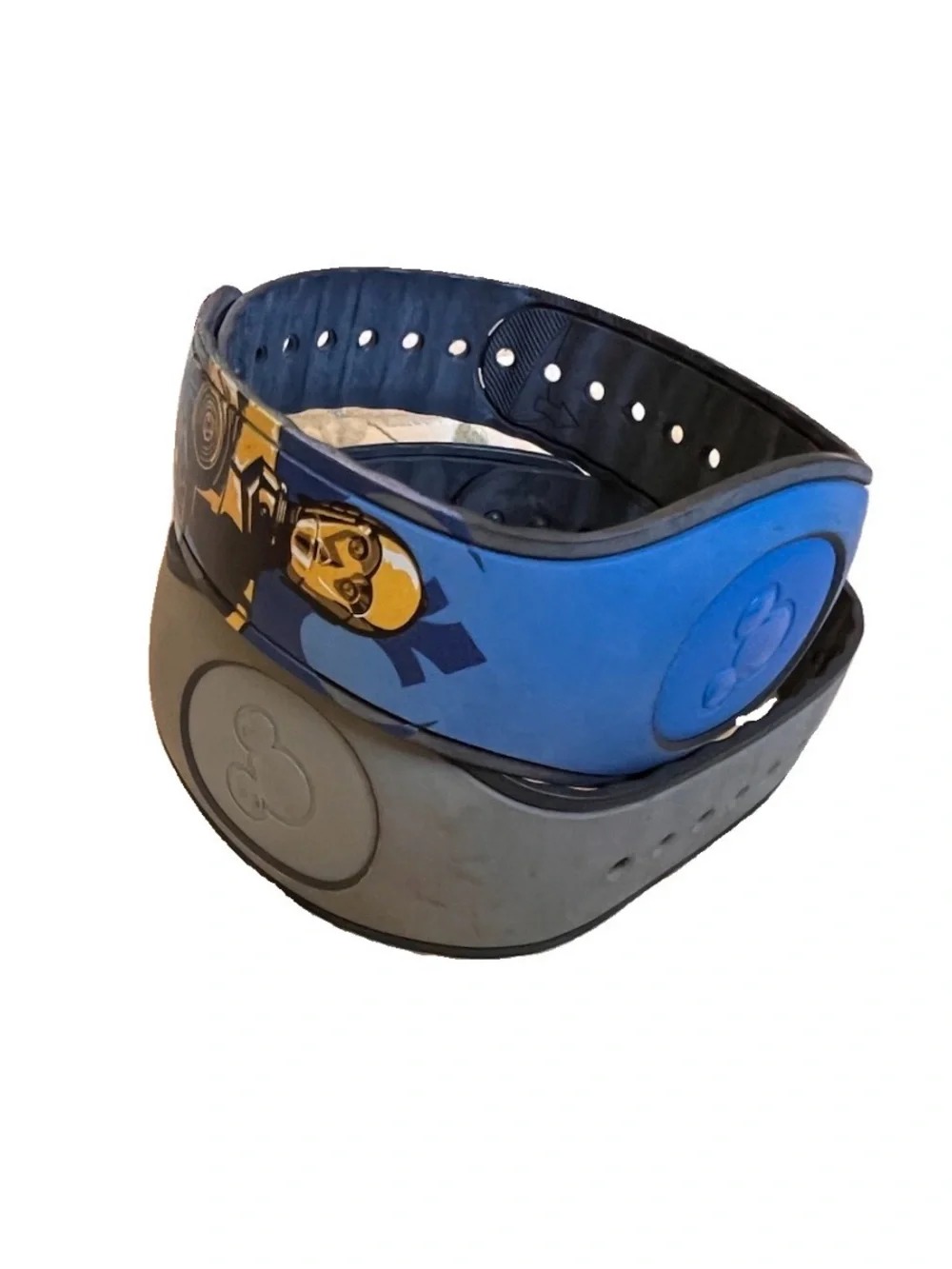 Disney Star Wars MagicBand Featuring C-3PO & R2-D2 — Blue & Gold